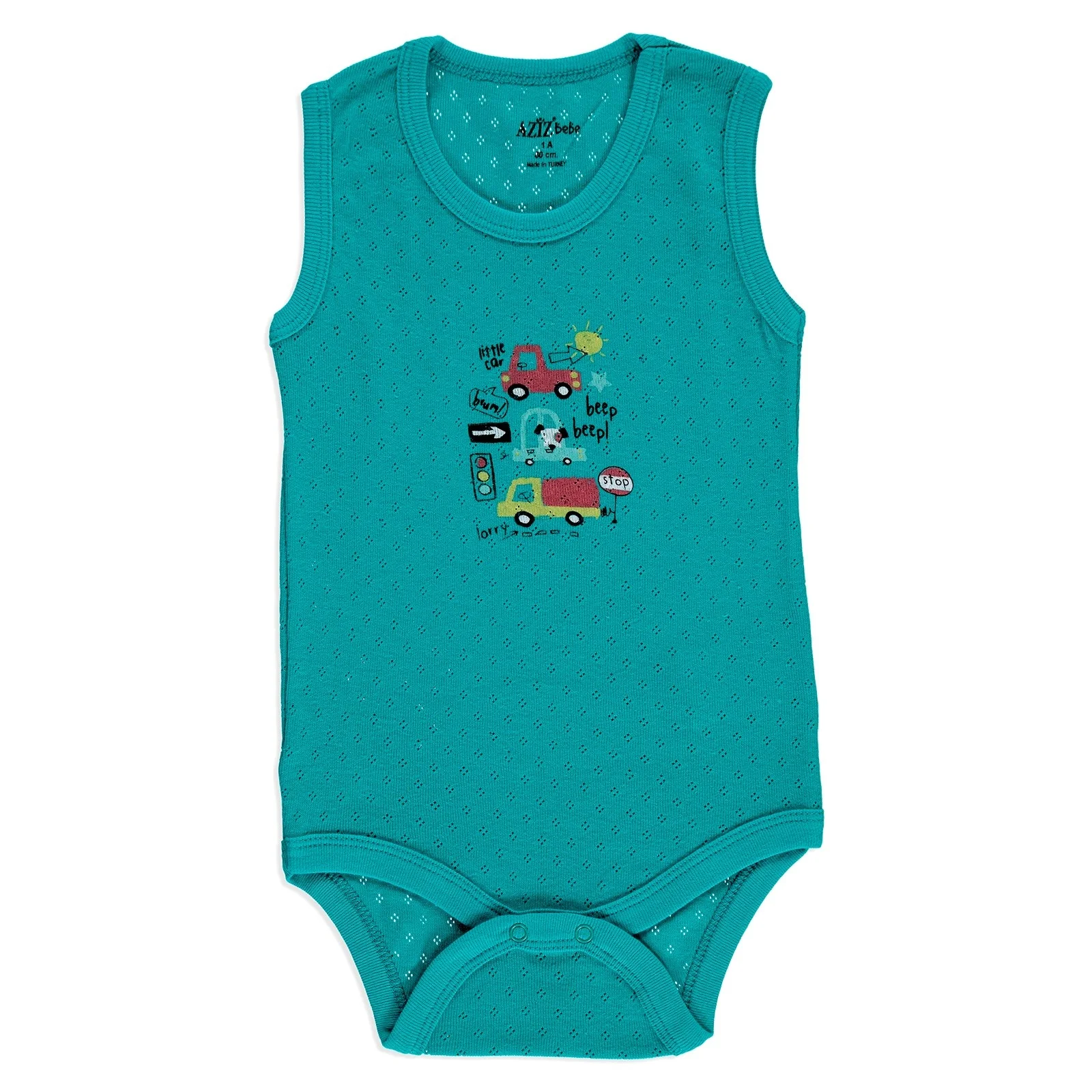 Летний комбинезон в рубчик для маленьких мальчиков ebebek Aziz Bebe| |