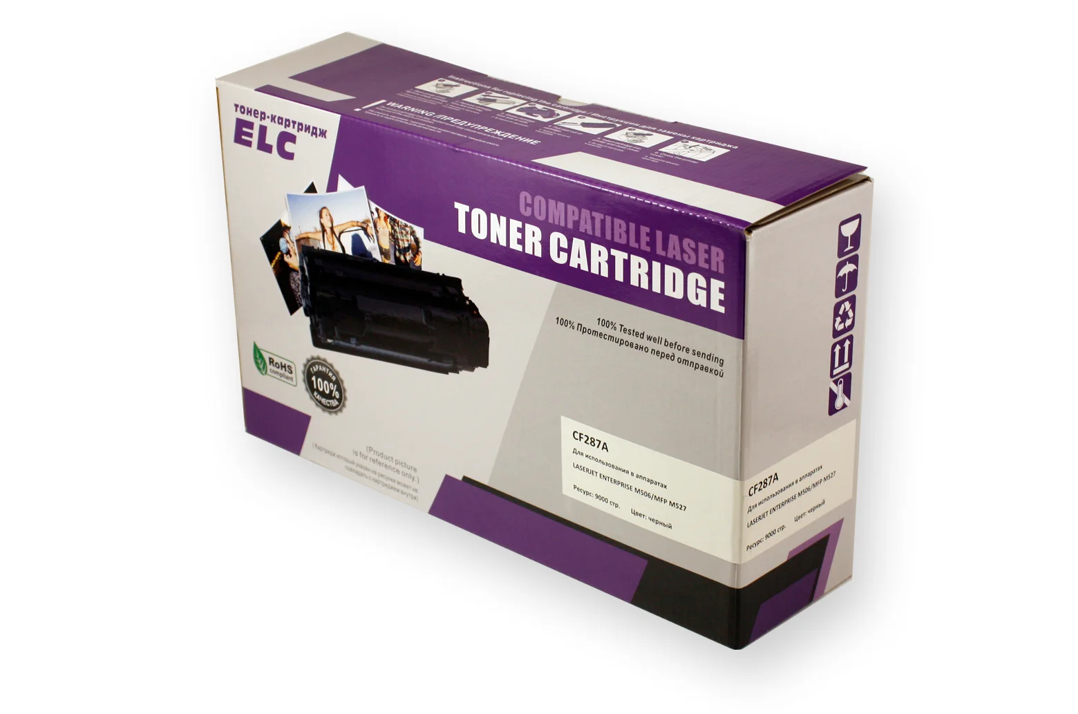 Картридж CF287A для HP LJ M506/M527 ELC (9000 стр.)