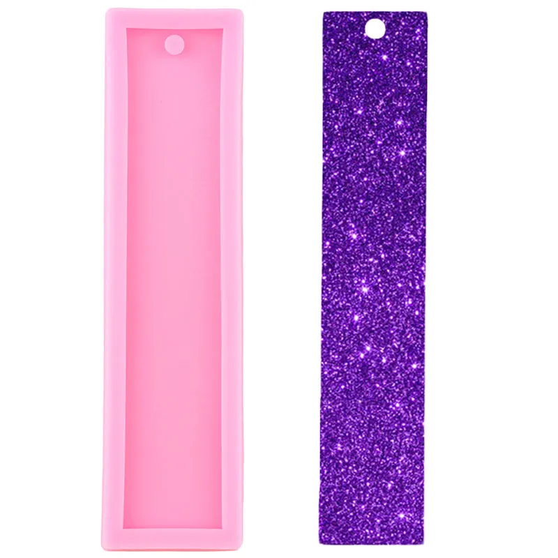 

Блестящий Clossy прямоугольный Закладка для книги силиконовые формы кулон формы для полимерной глины эпоксидная смола ремесло пресс-форм сан...