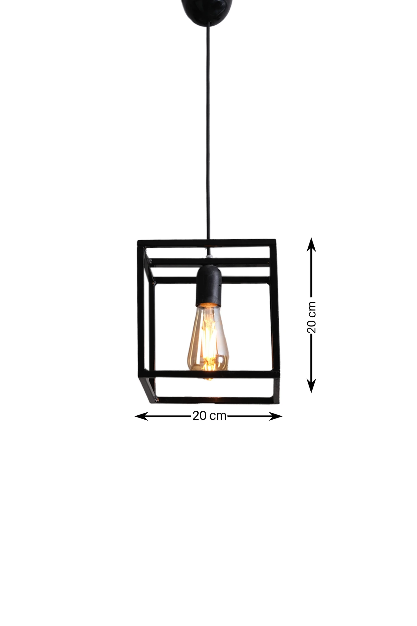 Из современного черного металла кубический квадратный люстра Винтаж Лофт