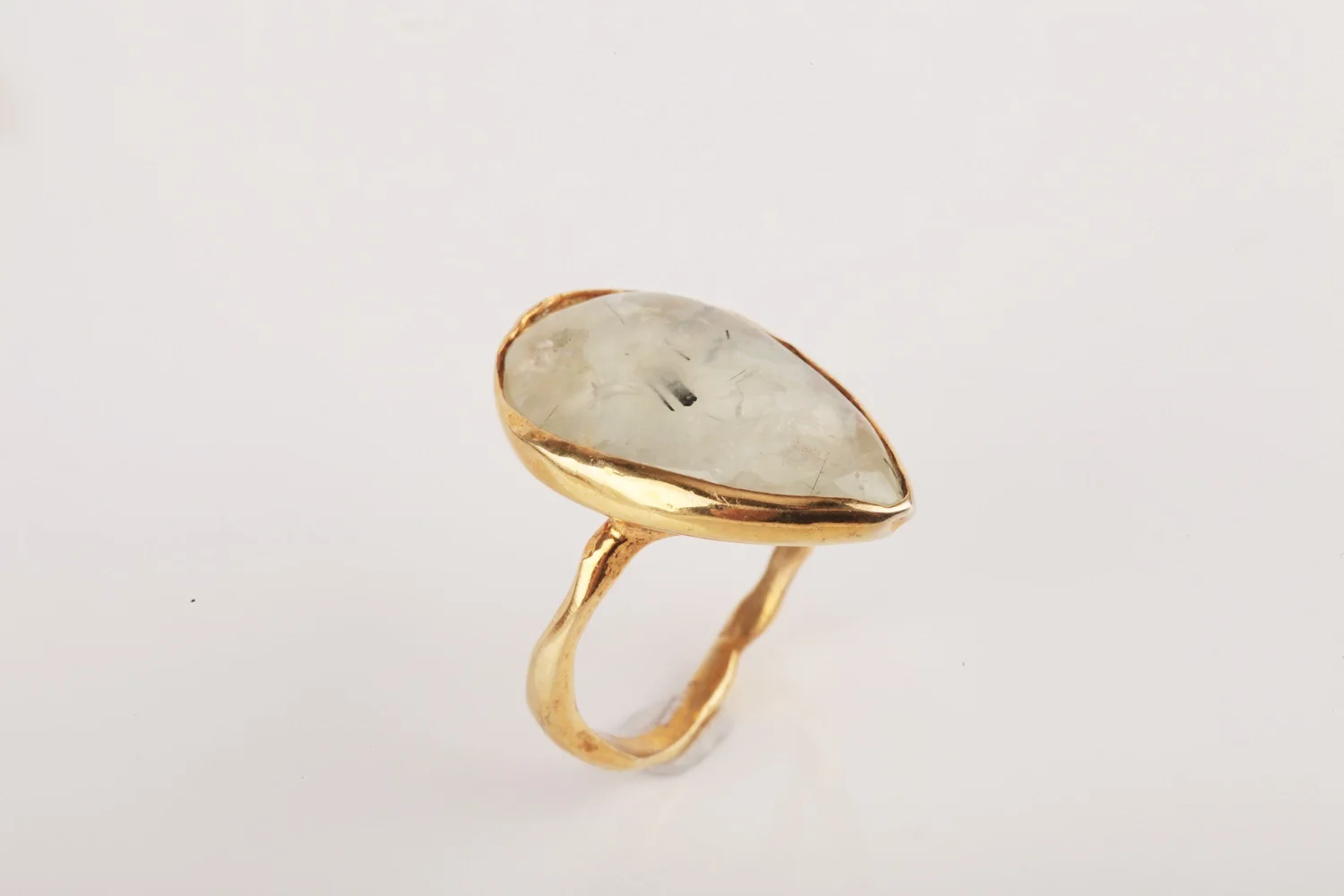 

UM US JEWELRY Quartz Stone Gold Plated 925 Sterling Silver Women 'S Ring