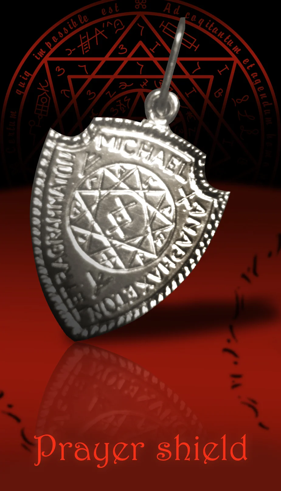 Уникальный талисман из стерлингового серебра молитвенный щит | Украшения и