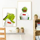 Kermit Декор лягушка холст плакат печать Смешные животные настенная живопись Горячая мода Фэнтези стены картины домашнее искусство настенный Декор