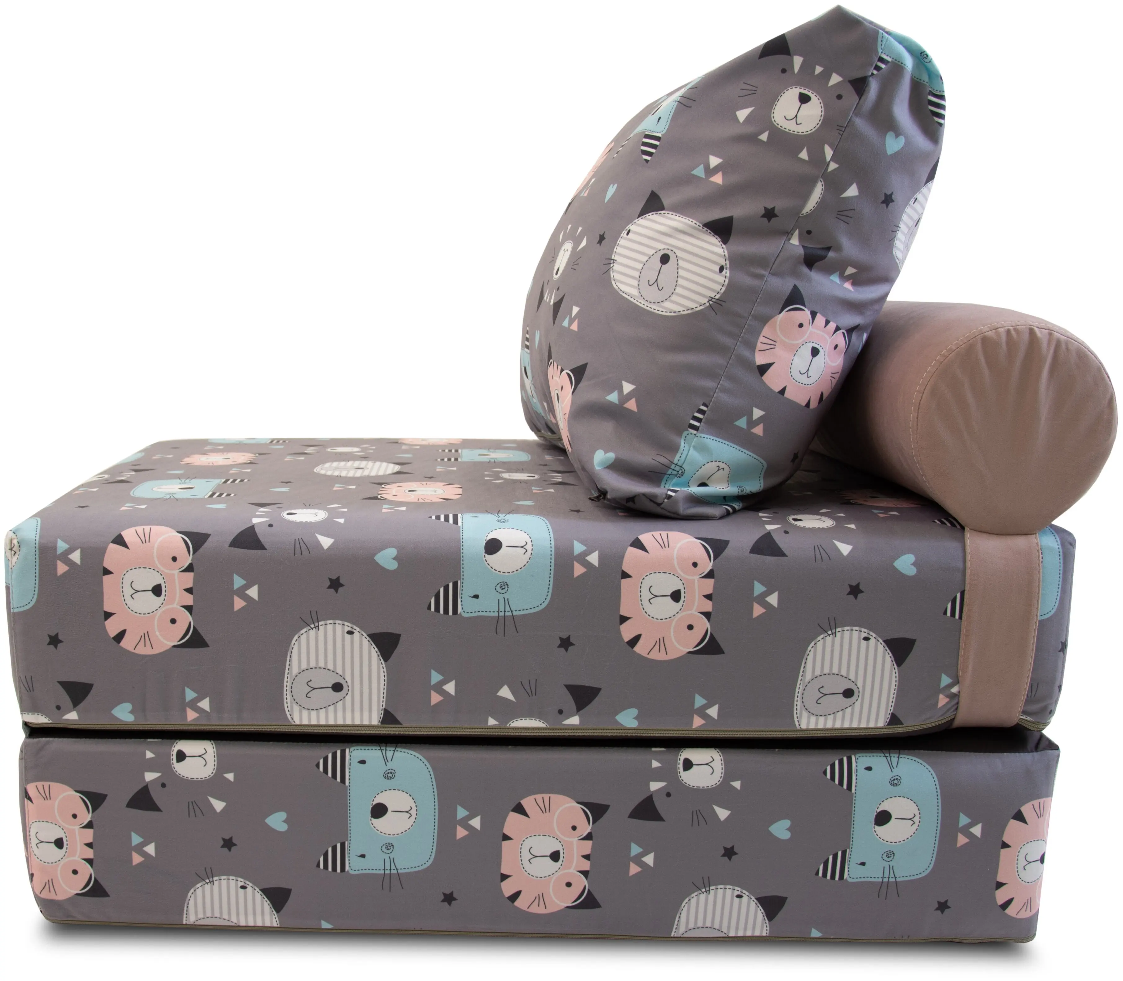 Baby anti-vandal folding chair bed with removable covers puff SPB 40(20)x70x100(200) cm |