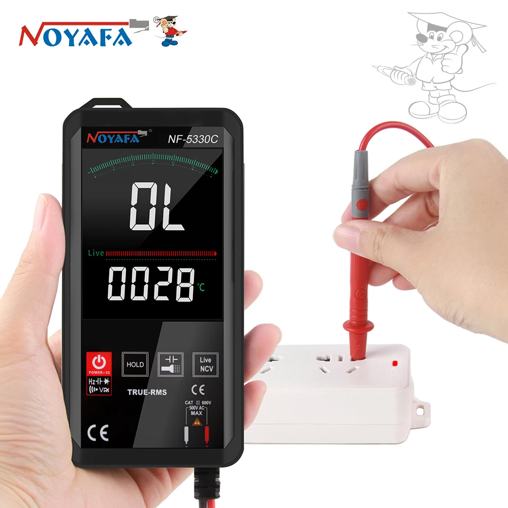 Цифровой умный мультиметр NOYAFA NF-5330C ЖК-дисплей автоматическое определение