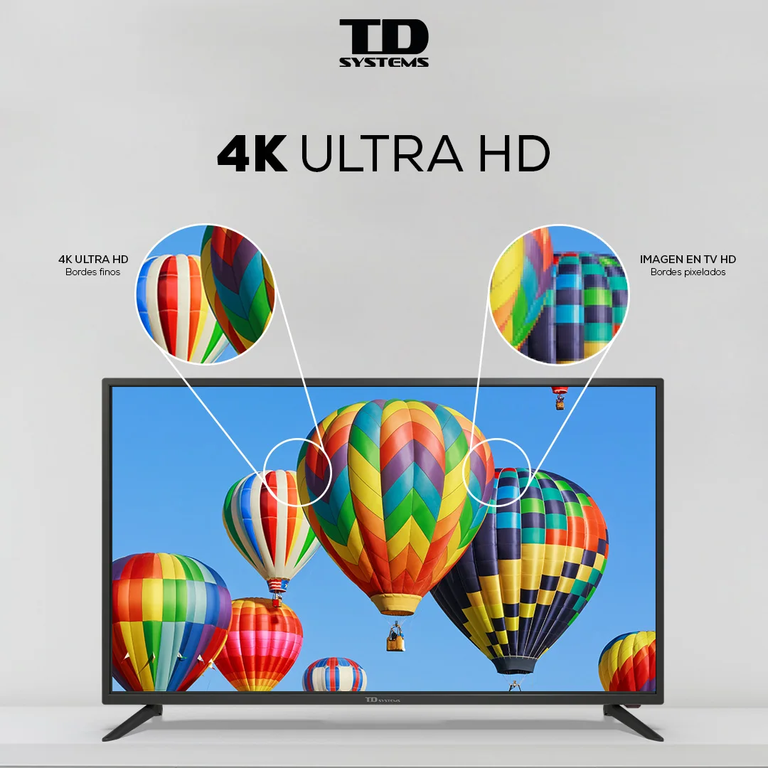 Смарт ТВ телевизоры 43 дюйма TD системы K43DLG12US. UHD 4K HDR DVB-T2/C/S2 HB TV [бесплатно из Испании