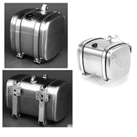 lesu 1pc metal hydraulic oil tanks stainless steel welding for 114 rc dump trucks tractors