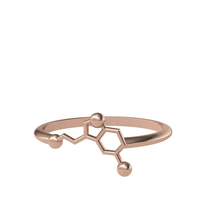 

Serotonin ring 925K Silver with gold plated and rose gold plated options handmade hi quality silver jewellery