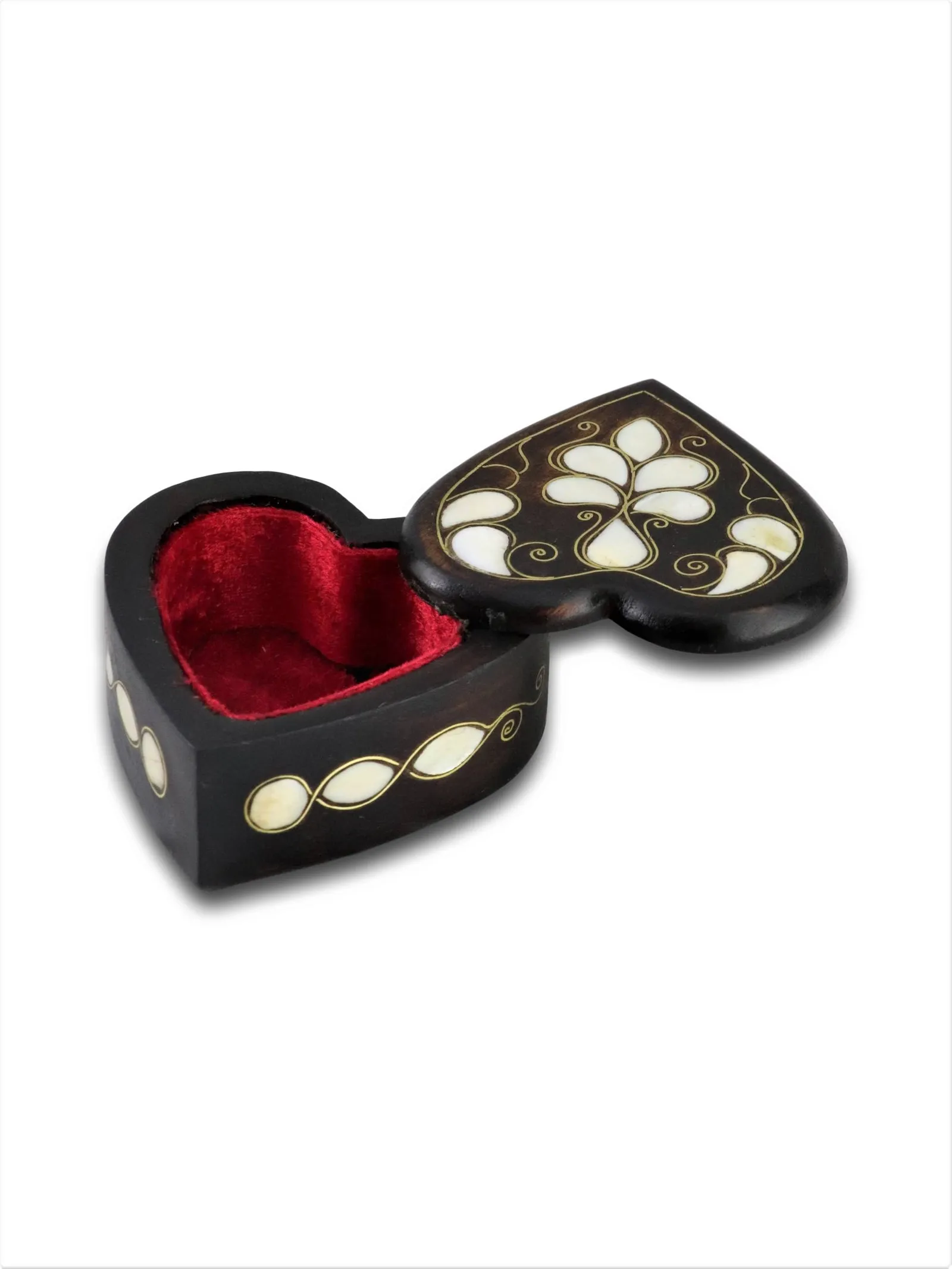 

Wooden Pearl Engraved Jewelry Box Authentic Elegant Stylish Design Special