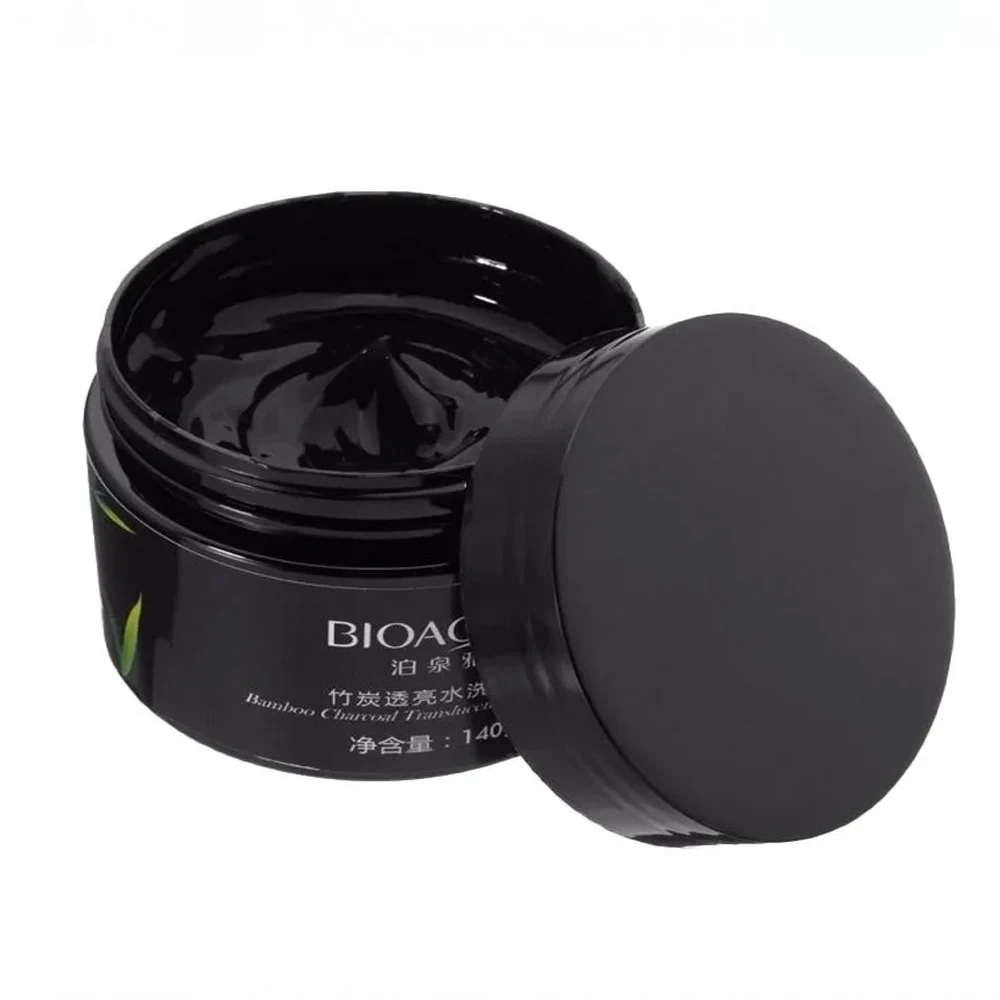 Маска пленка для лица с бамбуковым углем BIOAQUA Bamboo Charcoal Translucent Washing Mask (140g) | Красота