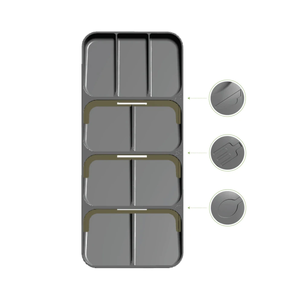 kitchen organizer cutlery drawer storage box tray fork spoon divider container for utensils appriance rack cabinet stand free global shipping