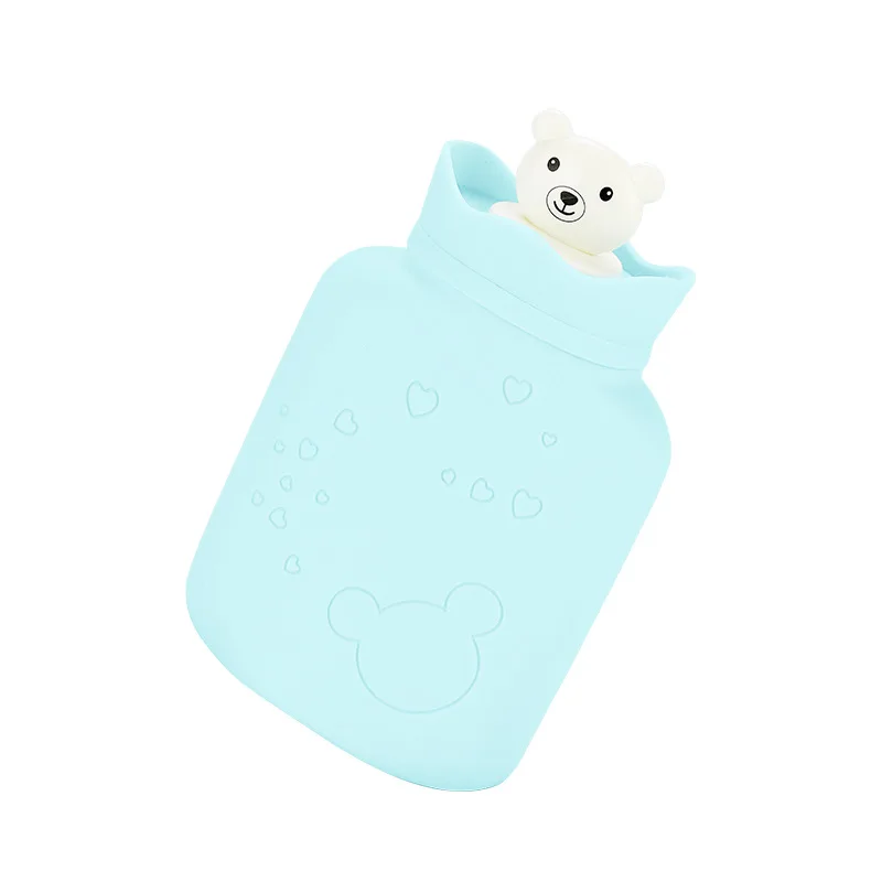 Милая сумка для горячей воды ручная грелка мини мультяшная силикагелевая теплая