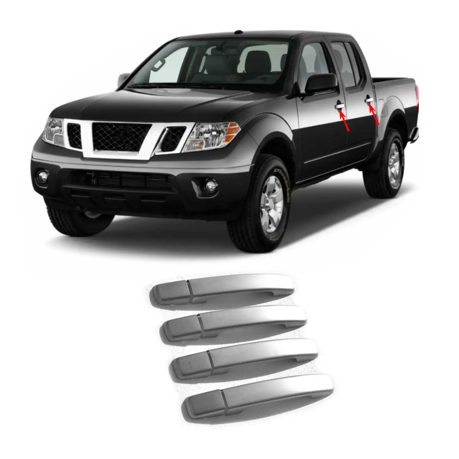

Nissan Navara Chrome Door Handle 4 Door Stainless Steel (2006-2015)