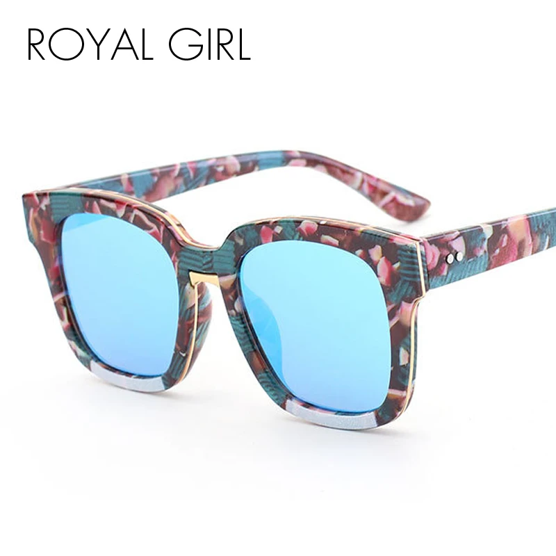 ROYAL GIRL 2020 новые цветные женские солнцезащитные очки Квадратные UV400 Винтажные
