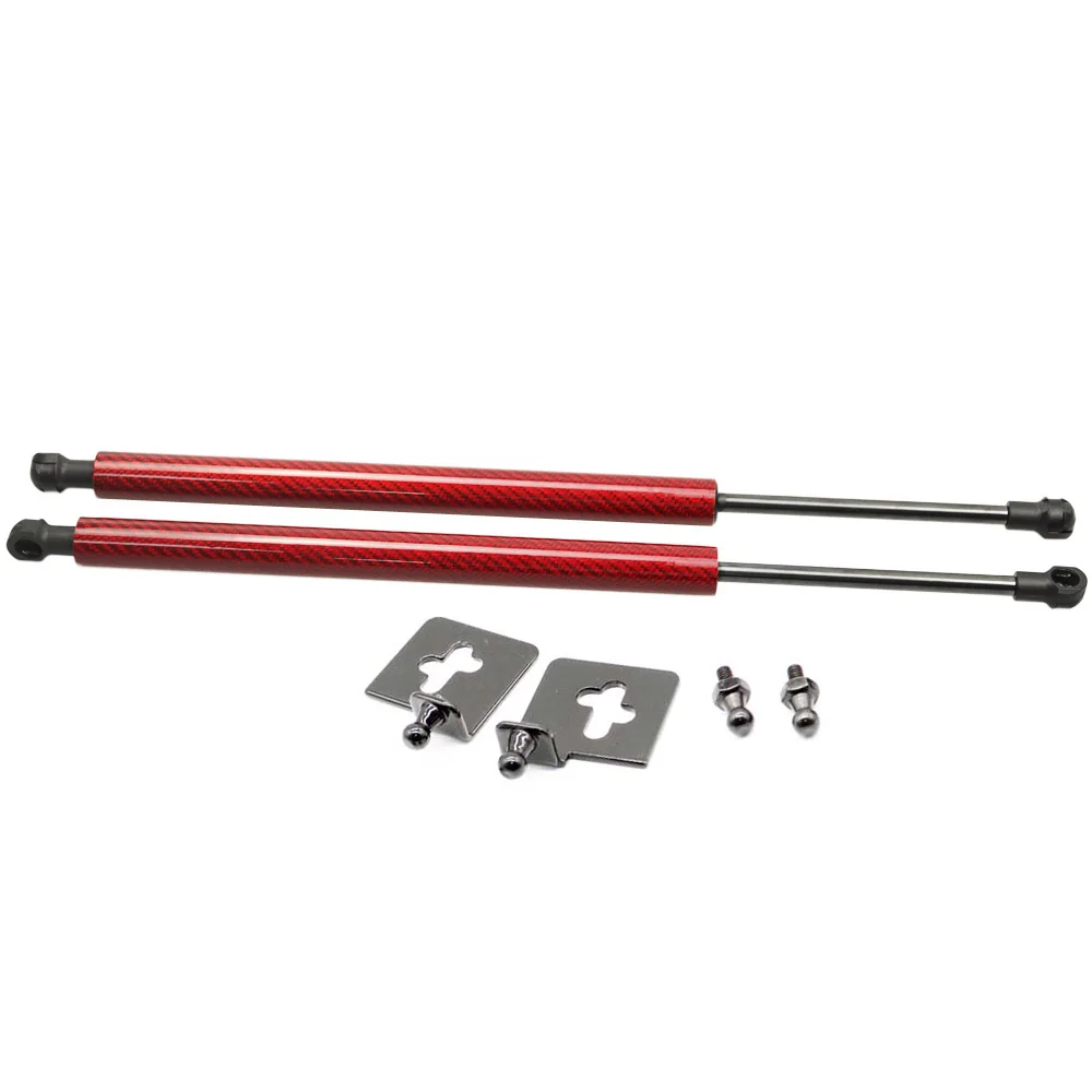 red carbon fiber Для Mitsubishi Pajero/Montero Sport 2009- 4x4 аксессуары для звукоснимателя передний капот газовые стойки подъемная поддержка Газовый амортизатор - Цвет: red carbon fiber