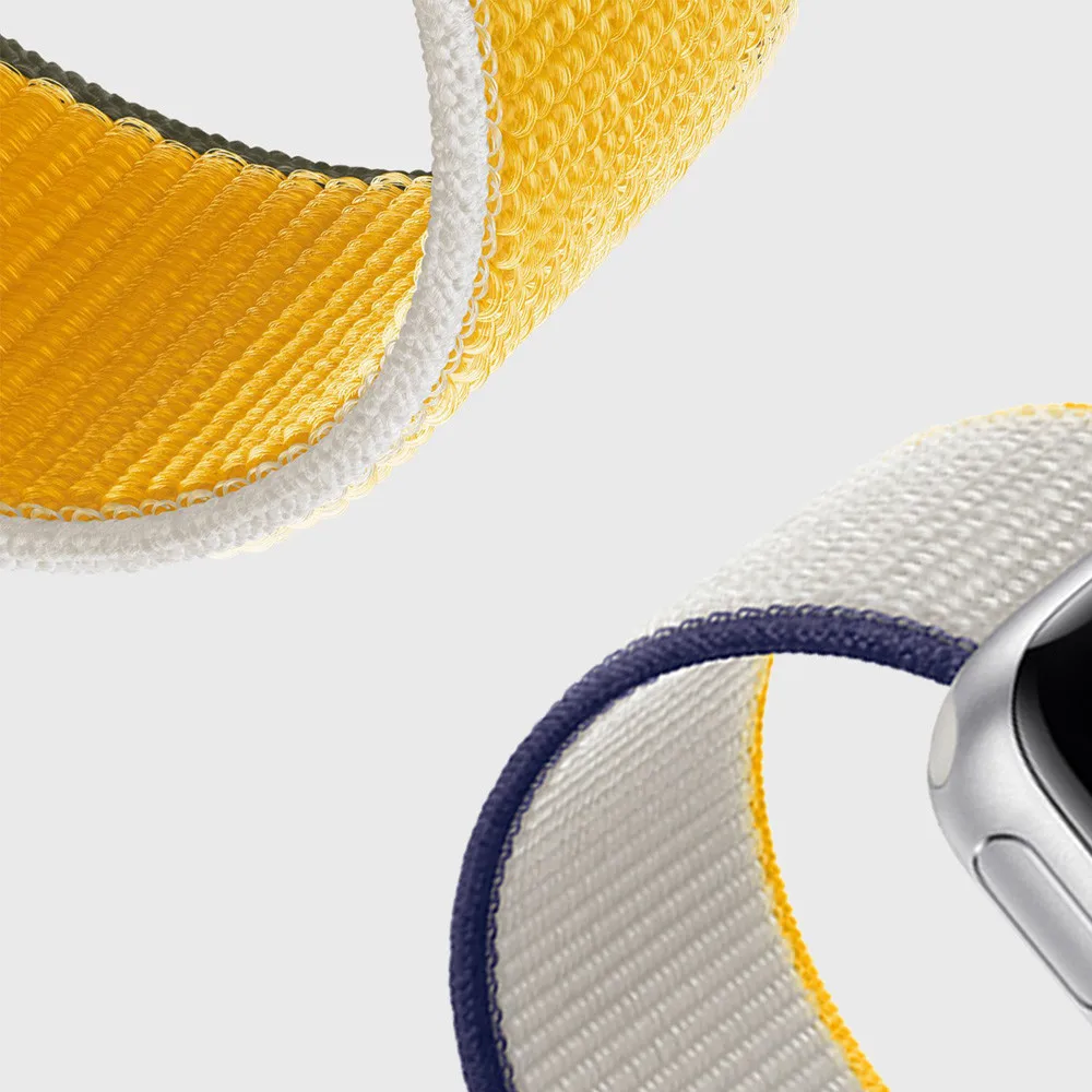 Ремешок нейлоновый для смарт-часов Apple Watch iWatch series 6 5 4 3 2 1 38 40 42 44 мм | Наручные часы