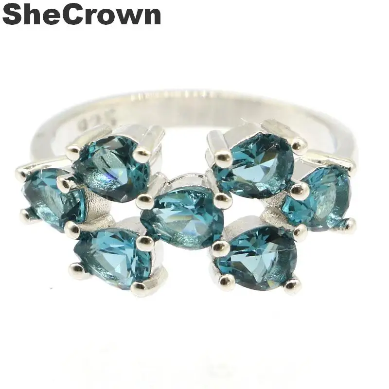 20x10 мм 2019 Новое поступление подарочное серебряное кольцо с фиолетовым танзанитом