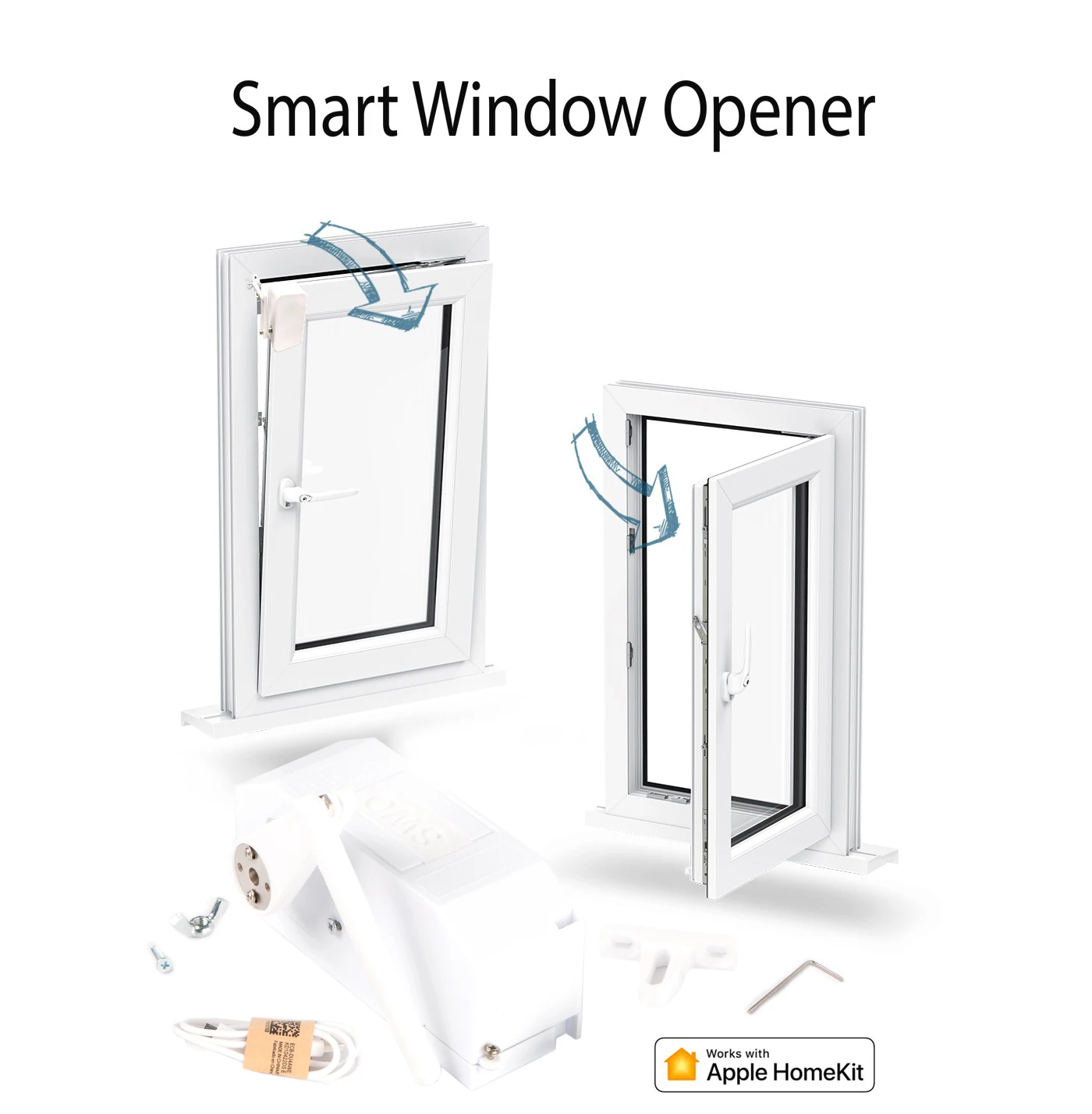 Smart Window Opener - умный открыватель окна. RoboArm Алиса Siri Apple HomeKit дом | Строительство и