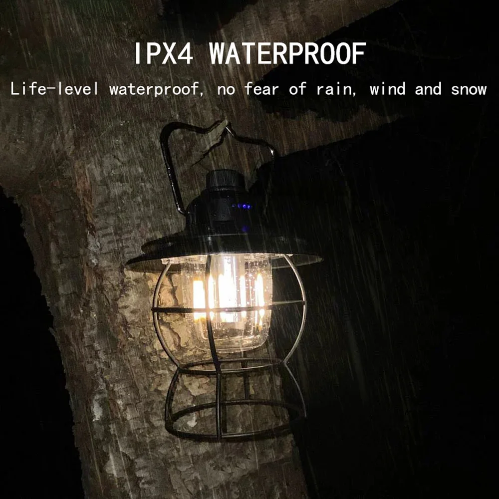 Новые портативные фонари в стиле ретро 3000-6000K цветная температура Type-C USB