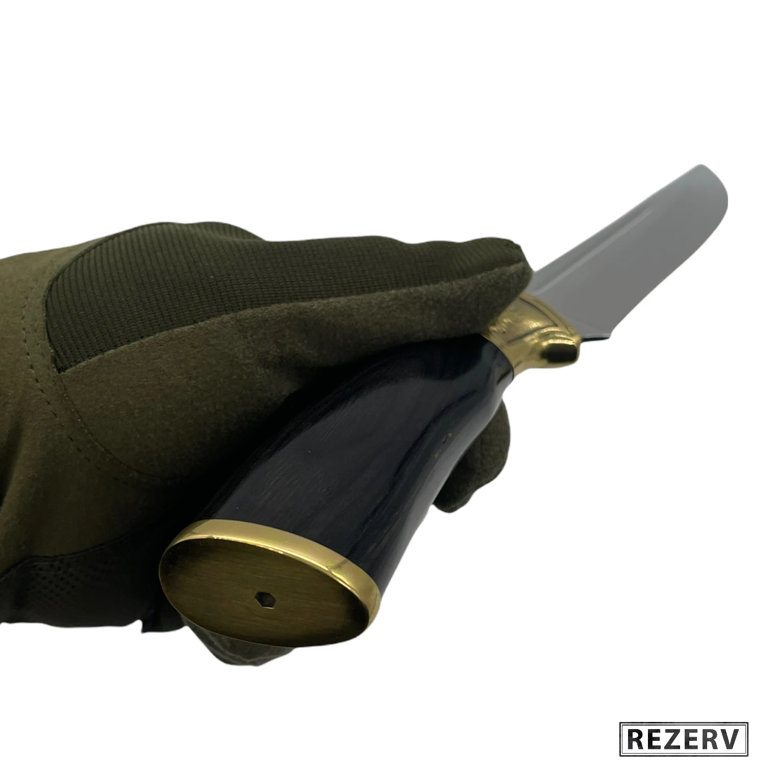 Нож &quotЯстреб&quot туристический сталь 65Х13 рукоять дерево и латунь (Витязь B66-341) |