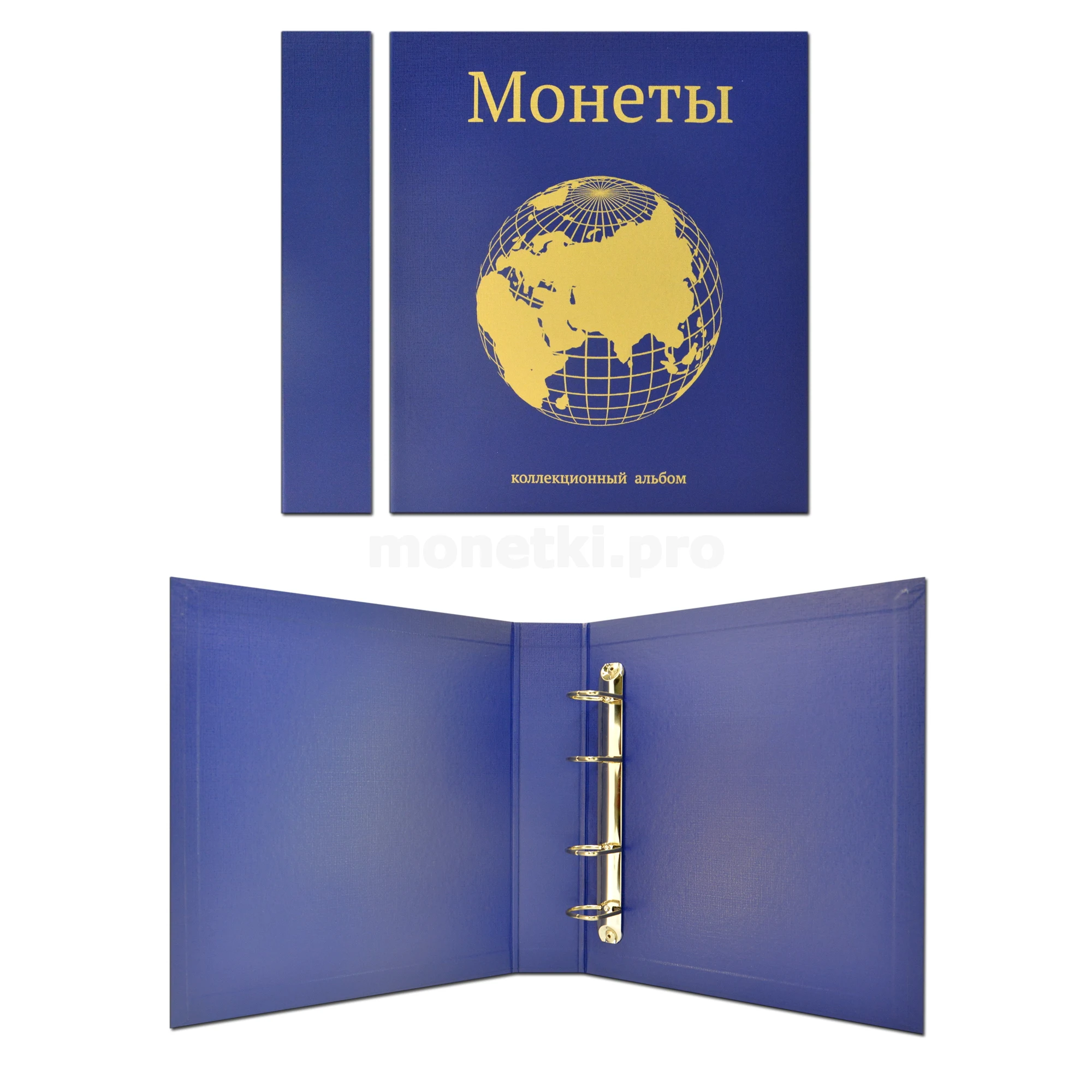 Альбом (папка) для монет из бумвинила рисунок &quotМонеты&quot формат &quotОптима&quot