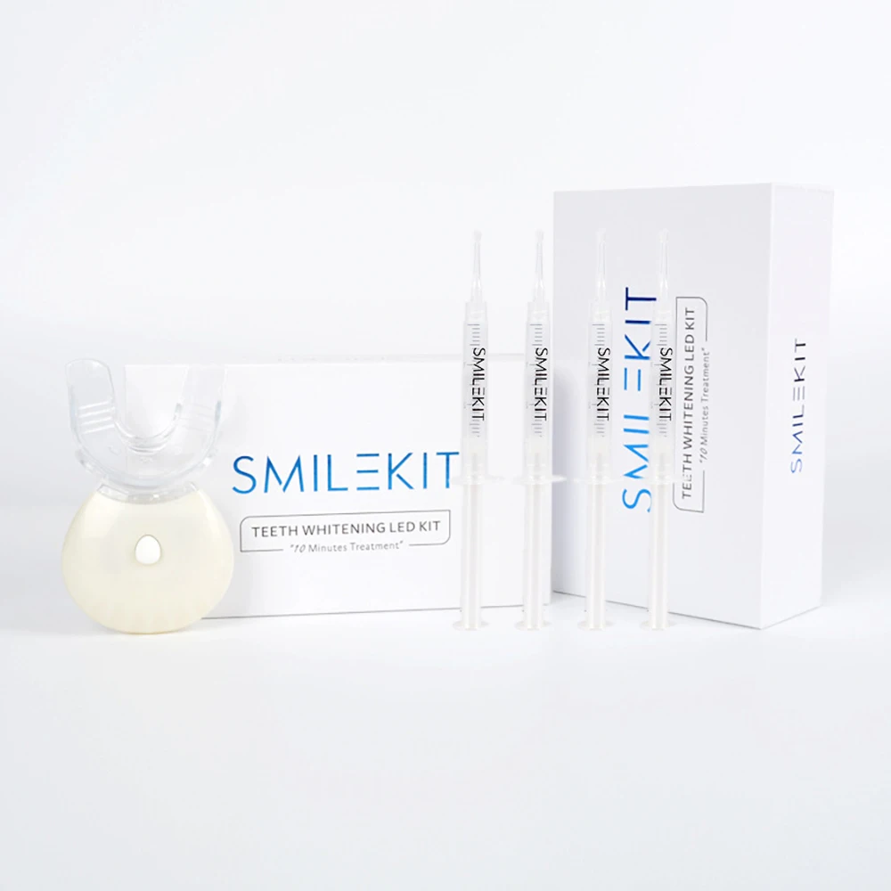 

5 IN 1 Teeth Whitening Kit with Blue Led Light Non-Sensitive Fast Teeth Whitener with 4 Teeth Whitening Gel Dental Oral Care