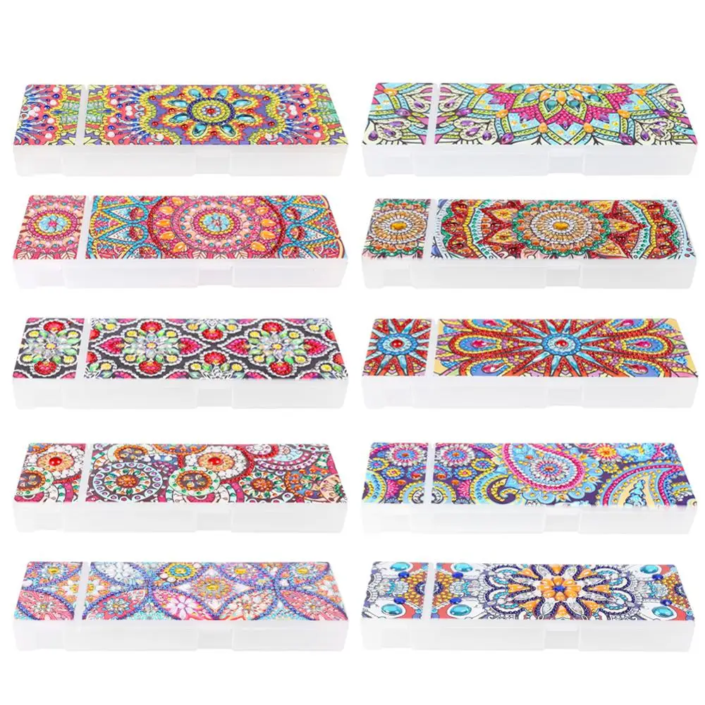 DIY Мандала специальная форма алмазная живопись Карандаш Чехол 2 сетки