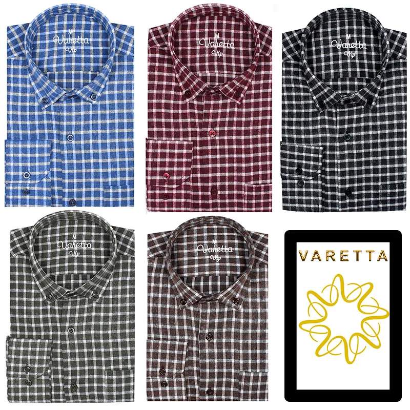 Мужская Фланелевая рубашка в клетку с длинным рукавом из шерсти и хлопка | одежда