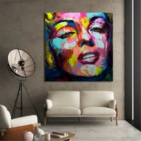 francoise nielly marilyn monroe portrait canvas painting palette knife face oil painting impasto wall picture for living room