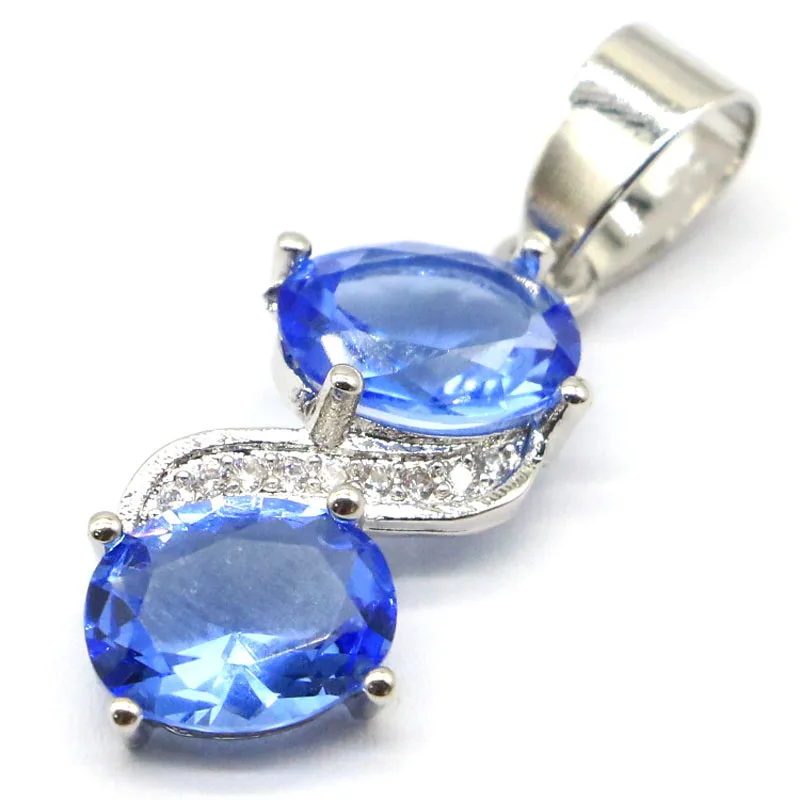 35x10 мм Ювелирные изделия из жемчуга набор создан фиолетовый танзанит белый