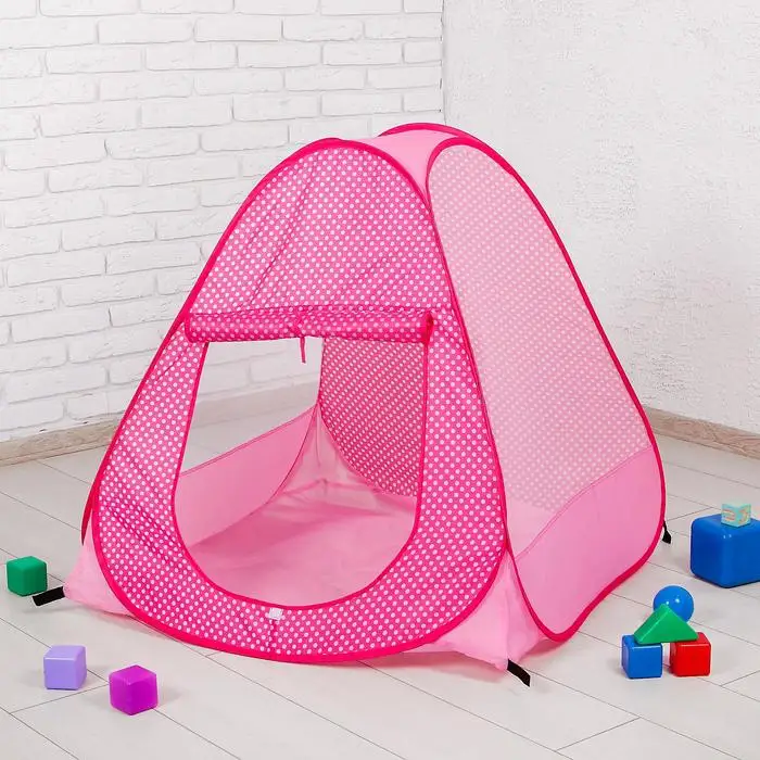 Игровая палатка для детей розовая 95 x 92 см|Игровые палатки| |