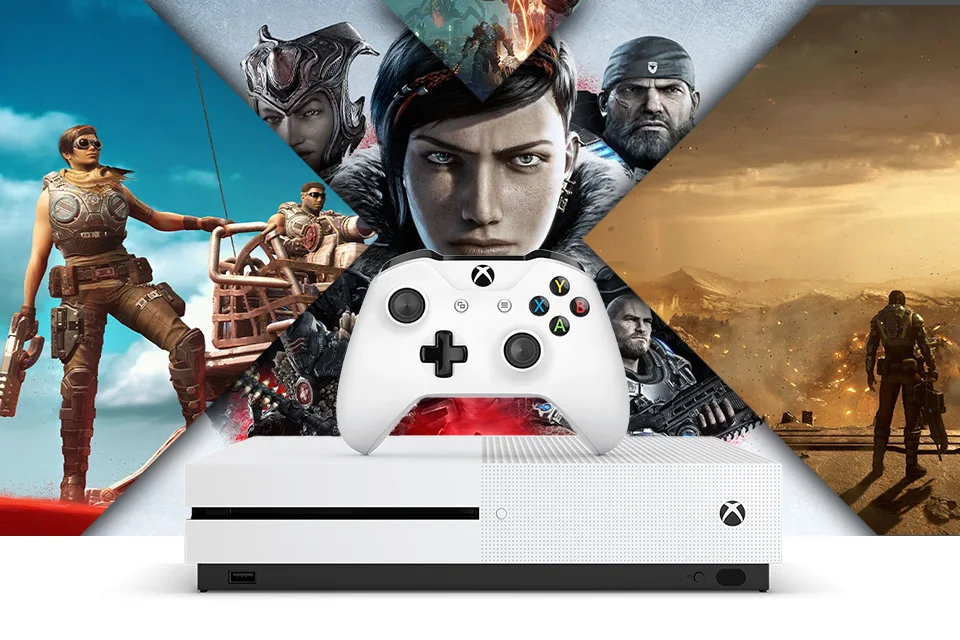 Игровая консоль Xbox One S 1Tb с играми Gears 5+ Ultimate-издание Gears of War+ Gears of War 2, 3 и 4