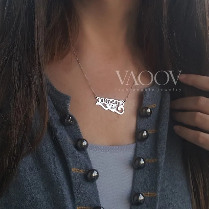 VAOOV 925 пробы Серебряное ожерелье с сердечком от AliExpress RU&CIS NEW