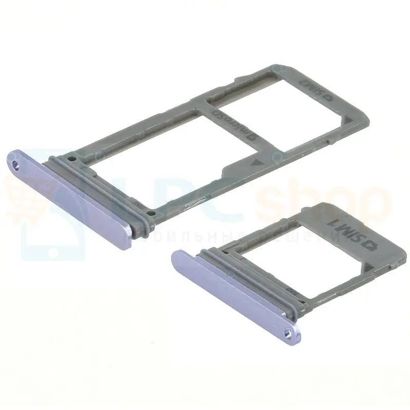 Tray SIM card and memory Samsung A8 (2018) a530fd/A8 plus a730fd (for 2th card) (set of 2 pcs) Purple |