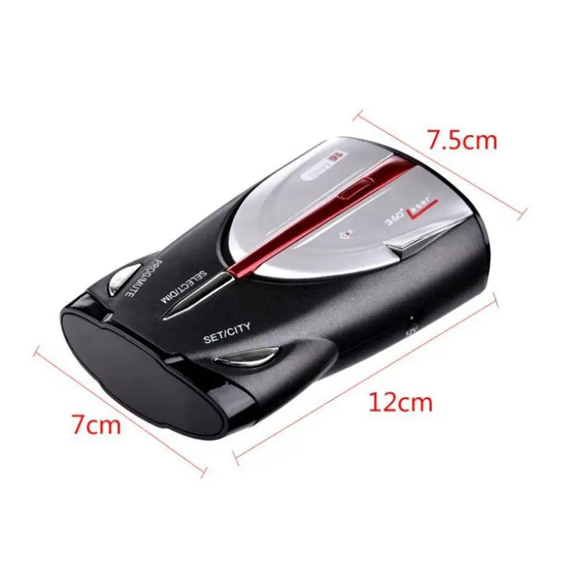 

12V Car Radar Detector 16-Band Cobra XRS 9880 Laser Anti Radar VG2 Car Detector 360 Degree Led Display Support English Russian
