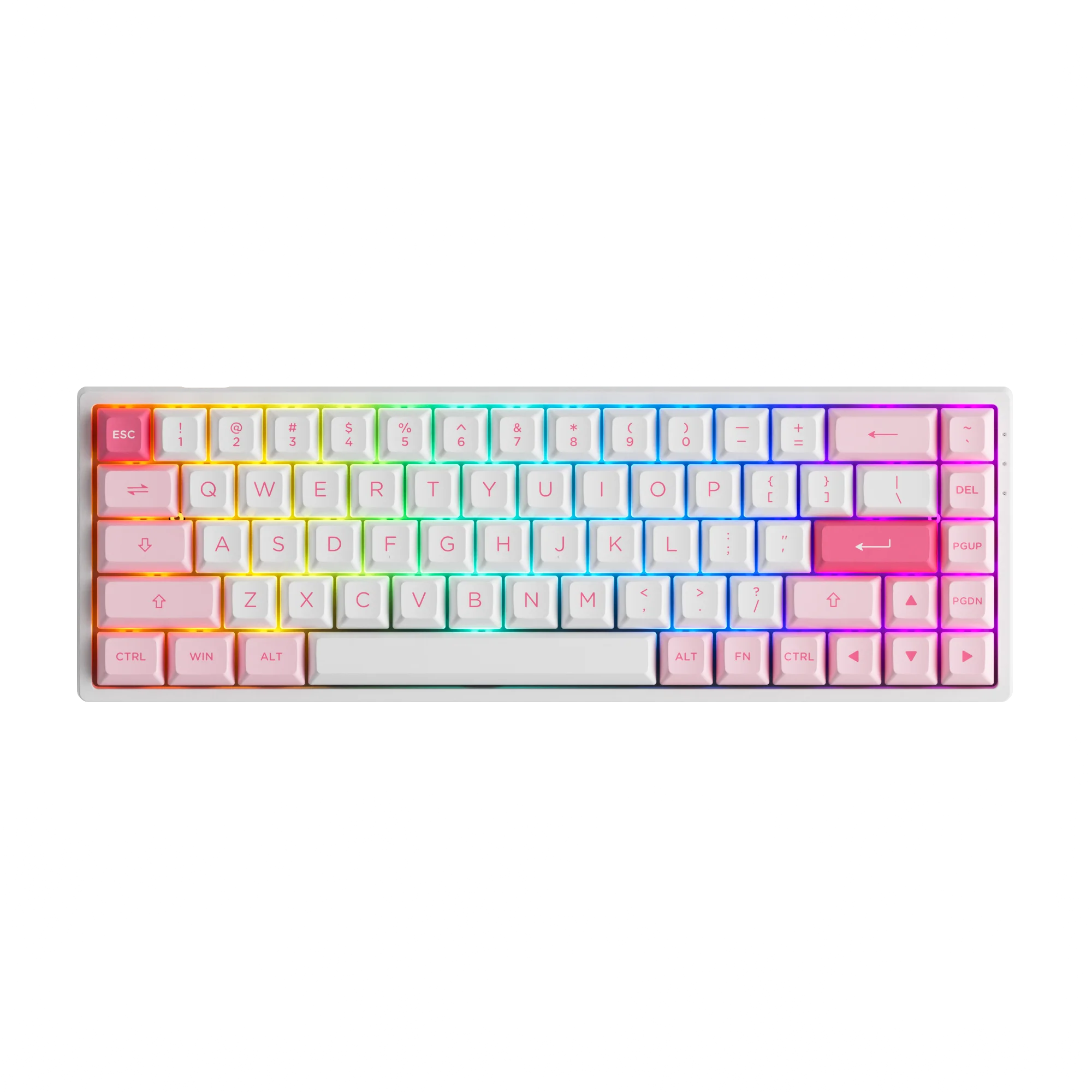 

2022 NEW AKKO 3068B Prunus Lannesiana 65% Hot Swappable RGB 2.4Ghz/Bluetooth 5.0/Wired Wireless Mechanical Keyboard with PBT