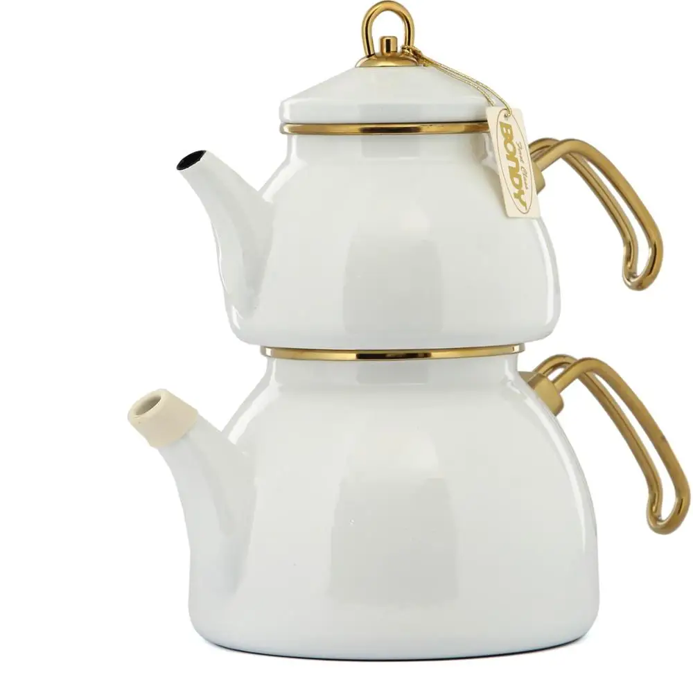 

Bondy Pleasure Ala Enamel Teapot | Turkish tea | WATER HEATER | Teapot | Hot tea | Gorgeous Quality | 6 Different Colors
