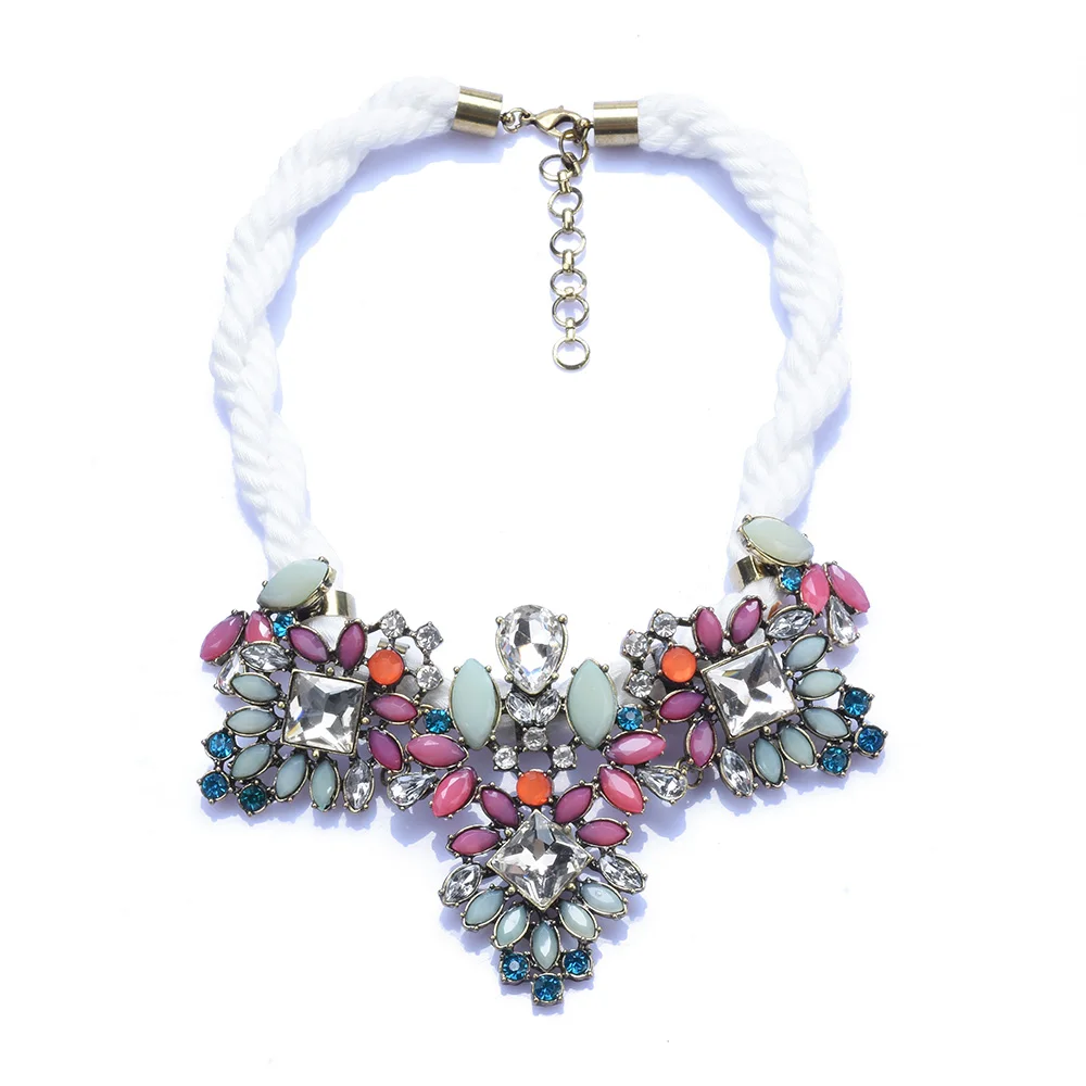 Модный бренд новый дизайн оптовая продажа белая веревка плетеная цепочка