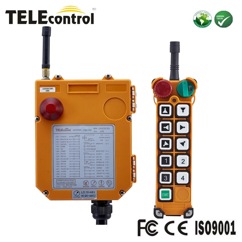 Telecontrol F24 10D 10 двухступенчатый промышленный беспроводной кнопочный кран Лебедка