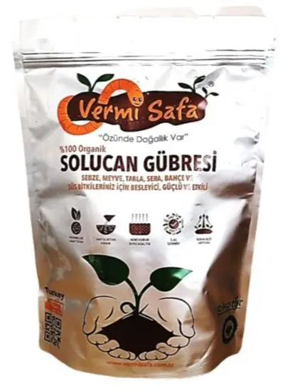 100 organic Vermisafa Solid Worm Gubresi 2 Kg Each Turn Field Greenhouse Bag Bahce Crops agaclarda Used. | Дом и сад