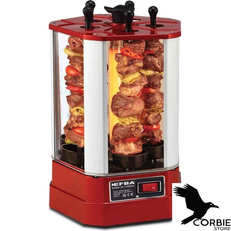 shish kebab machine turkish efba 600 kebapmatic shashlik timed black or red color option original high quality free global shipping