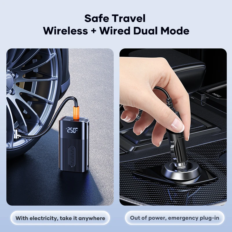 LICHEERS 6000 мАч аккумулятор большой емкости беспроводной воздушный насос для