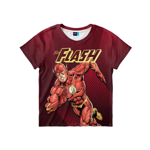 Детская футболка 3D The Flash для мальчиков и девочек Легкая с рисунком | Мать ребенок