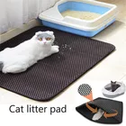 Водонепроницаемый коврик для кошачьего туалета, двойной кошачий наполнитель с сотовым наполнителем, основным слоем из вспененного этилвинилацетата, для чистки домика