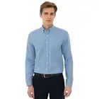 Темно-синяя Облегающая рубашка Pierre Cardin 50240386-VR032
