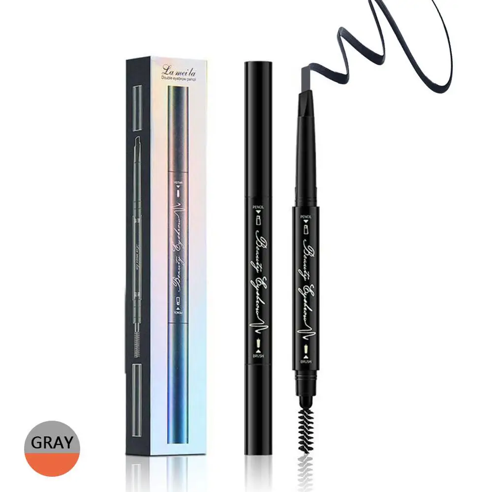 1pc Grey 1 Набор цветных теней для век+ карандаш для бровей, инструмент для макияжа, набор для макияжа, набор длительных водостойких матовых теней для век - Цвет: 1pc Grey