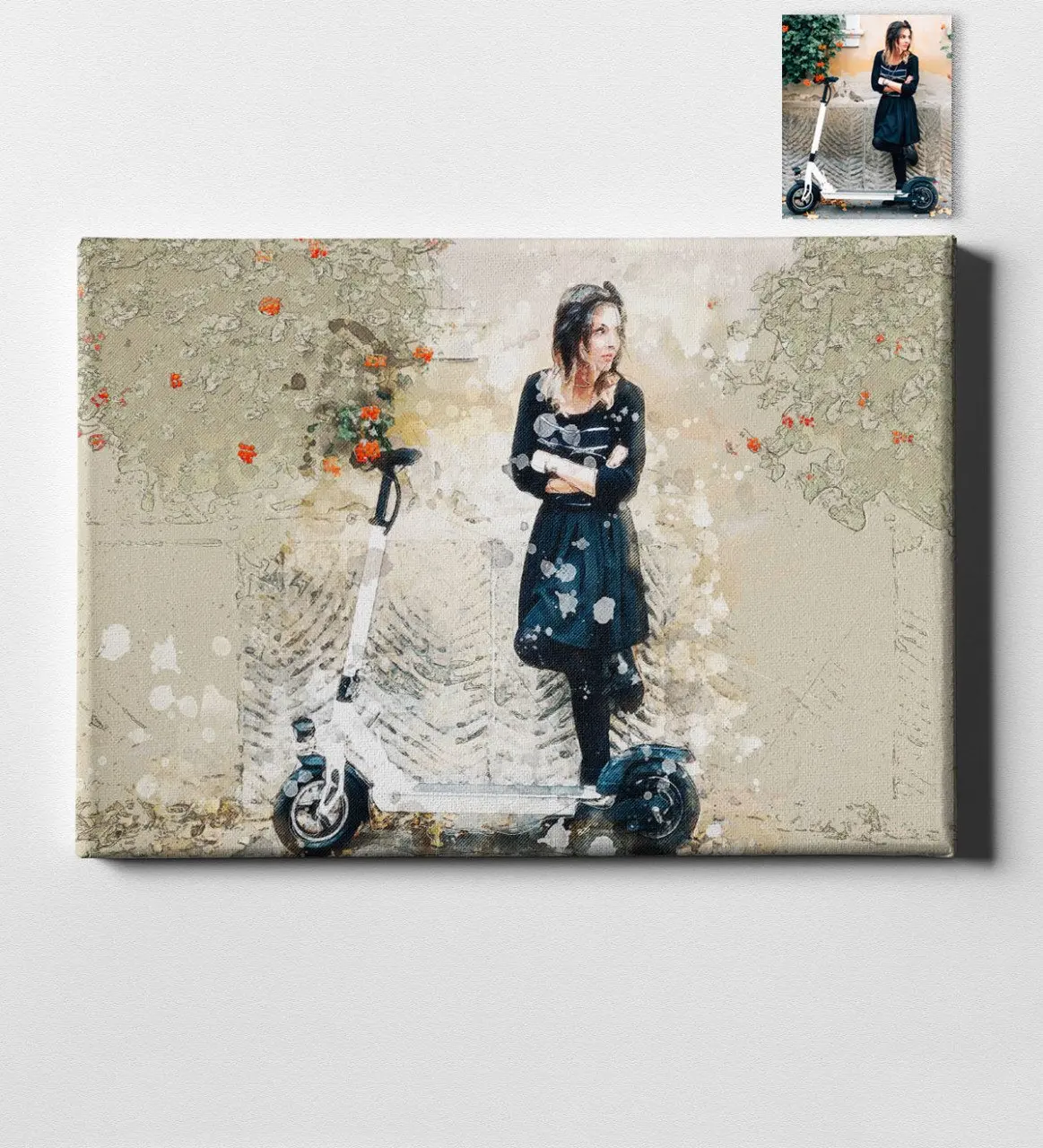 

Personalized Nostalgia Design Canvas Print (50x70 cm.) gift Home Decoration Special Design Home Office Business Place Quality