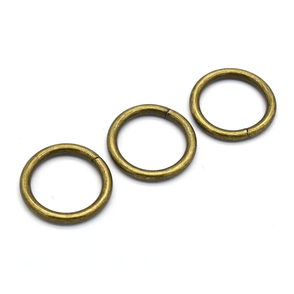 Bronze O Rings Round Buckle Strap Ring - Slide Buckles Welded Loops Purse Belt For Scarf Handbag Webbing | Дом и сад