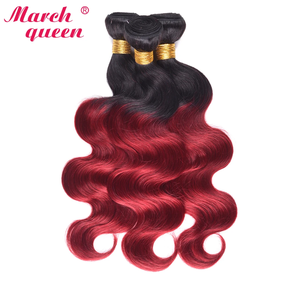 

March Queen, волнистпряди человеческих волос с эффектом омбре, предварительно окрашенные малазийские пупряди волос 1b/BUG, волнистые волосы для на...