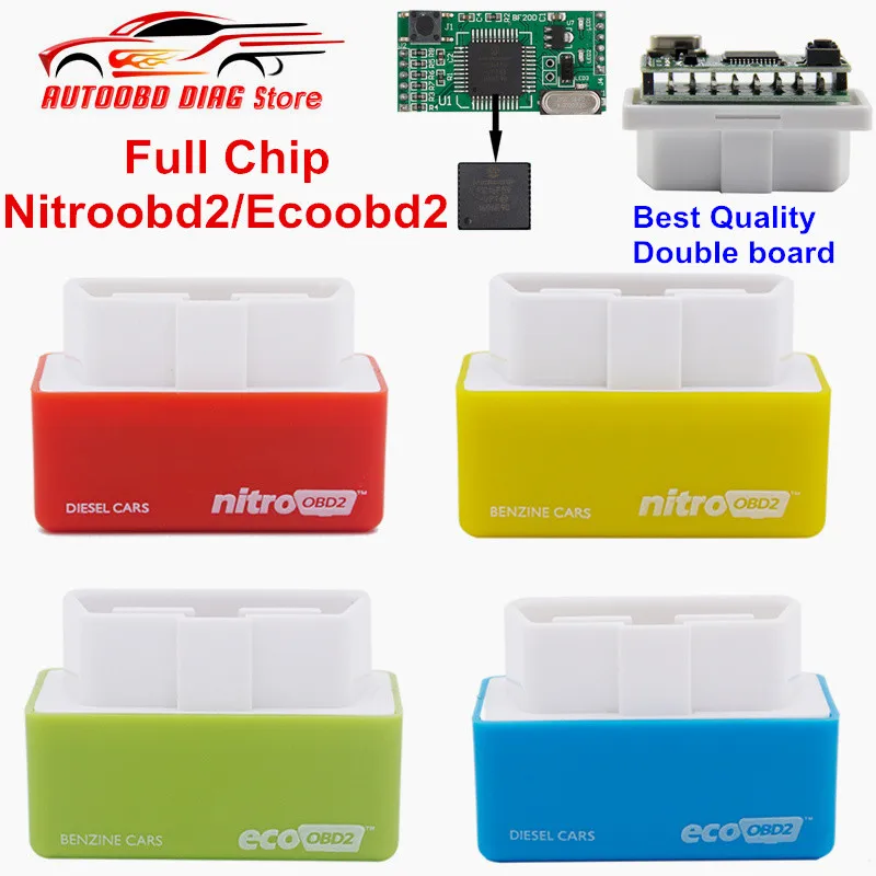 2020 двойная плата obd2 нитроobd2 ECOOBD2 чип тюнинг коробка Nitro OBD2 Eco разъем и интерфейс